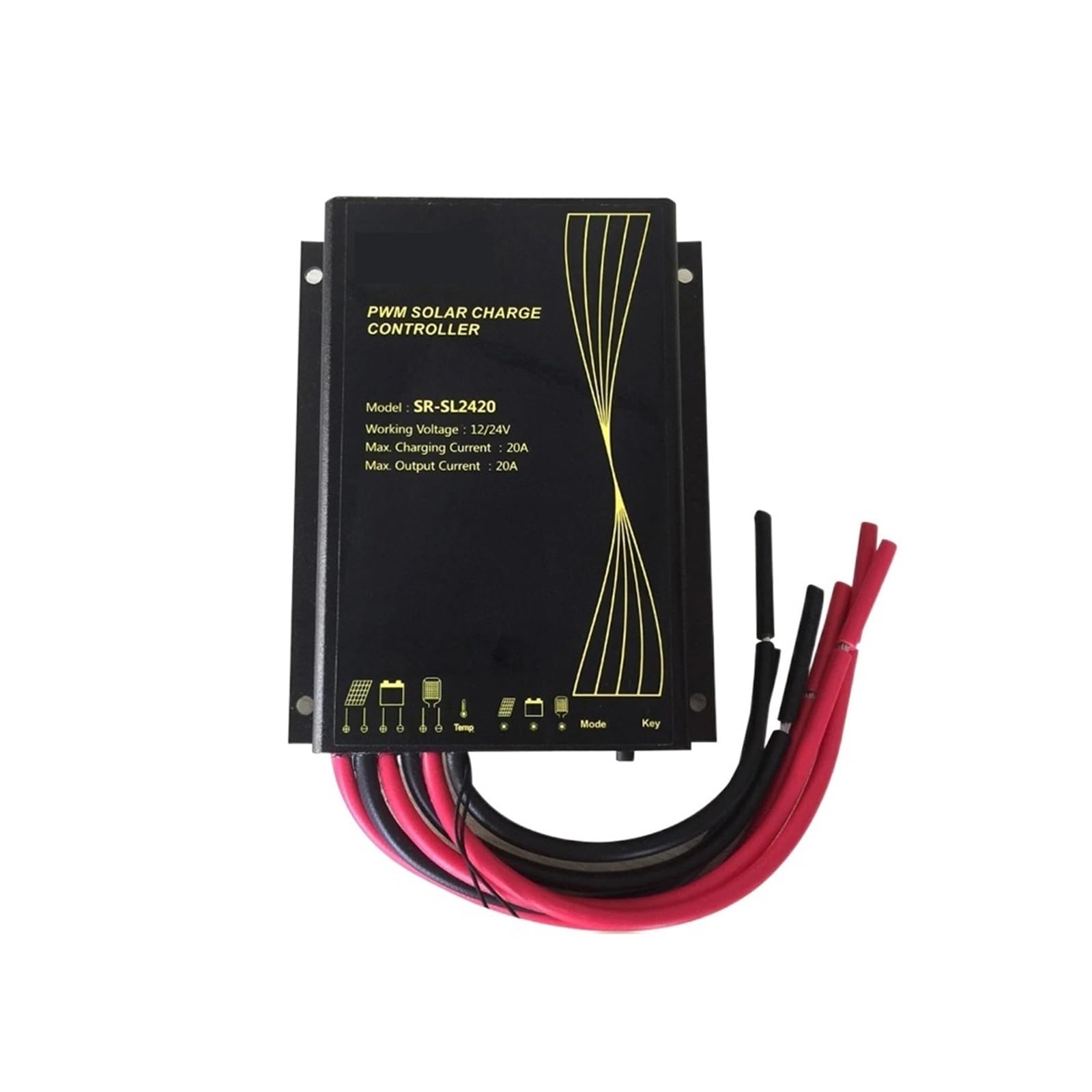 PWM Regulator ładowania słonecznego Panel słoneczny Regulator ładowania PWM 12 V 24 V 10 A 20 A wodoodporny regulator ładowania słonecznego (kolor: 30A)