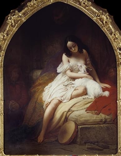 Paintings Wall Art Poster Print Famous Esmeralda Representation of the Character of Notre Dame De Paris by Charles Auguste Steuben for Home Decor
