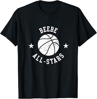 Beebe Vintage All-Stars Retro 80s Basketball T-Shirt