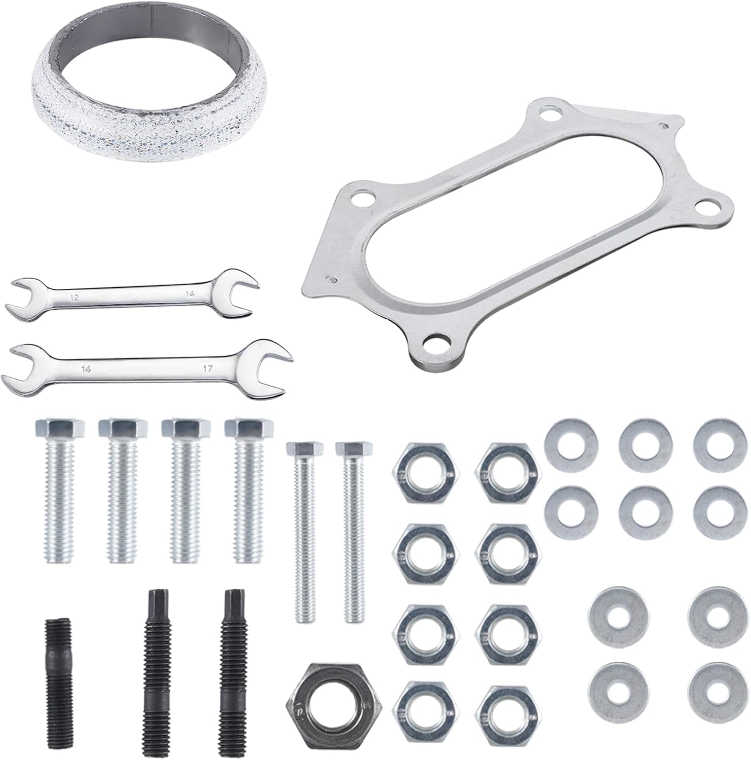 Front Catalytic Converter Kit Fit For Compatible with Honda Accord 2008-2012 & Acura TSX 2009-2014 L4 2.4L Replace 16590 641499 (EPA Compliant)