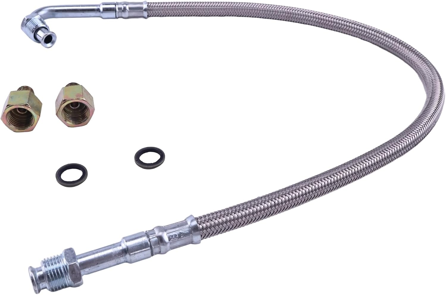 New Turbo Oil Feed Line Tube and Connector 3913824 3919687 3037236 3924389 Compatible with Dodge Ram Cummins 1989-1998 5.9L 6BT 12V Engines