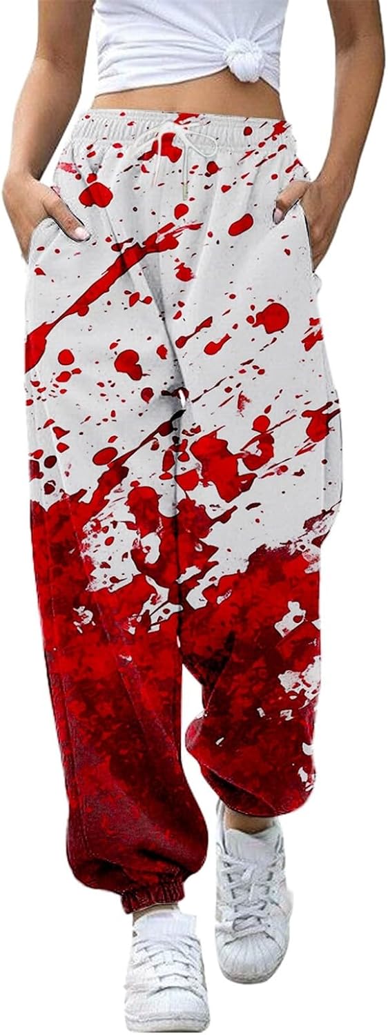 Halloween Hose Blut - Gruselige Jogginghose Mit Taschen