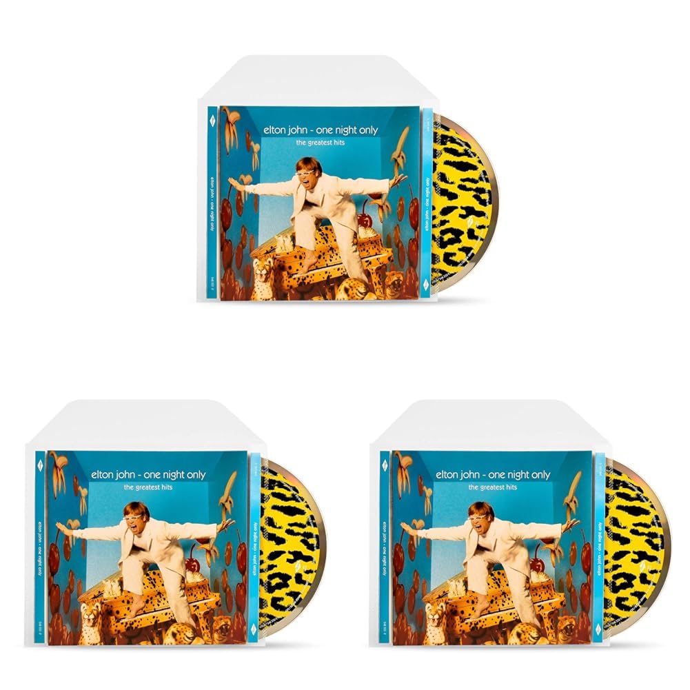 3L CD Hülle mit Verschlussklappe - Praktisch für die CD Aufbewahrung - 100 Stück - CD-Hüllen Plastik für Sammelmappe & Ordner - 10292 (Packung mit 3)