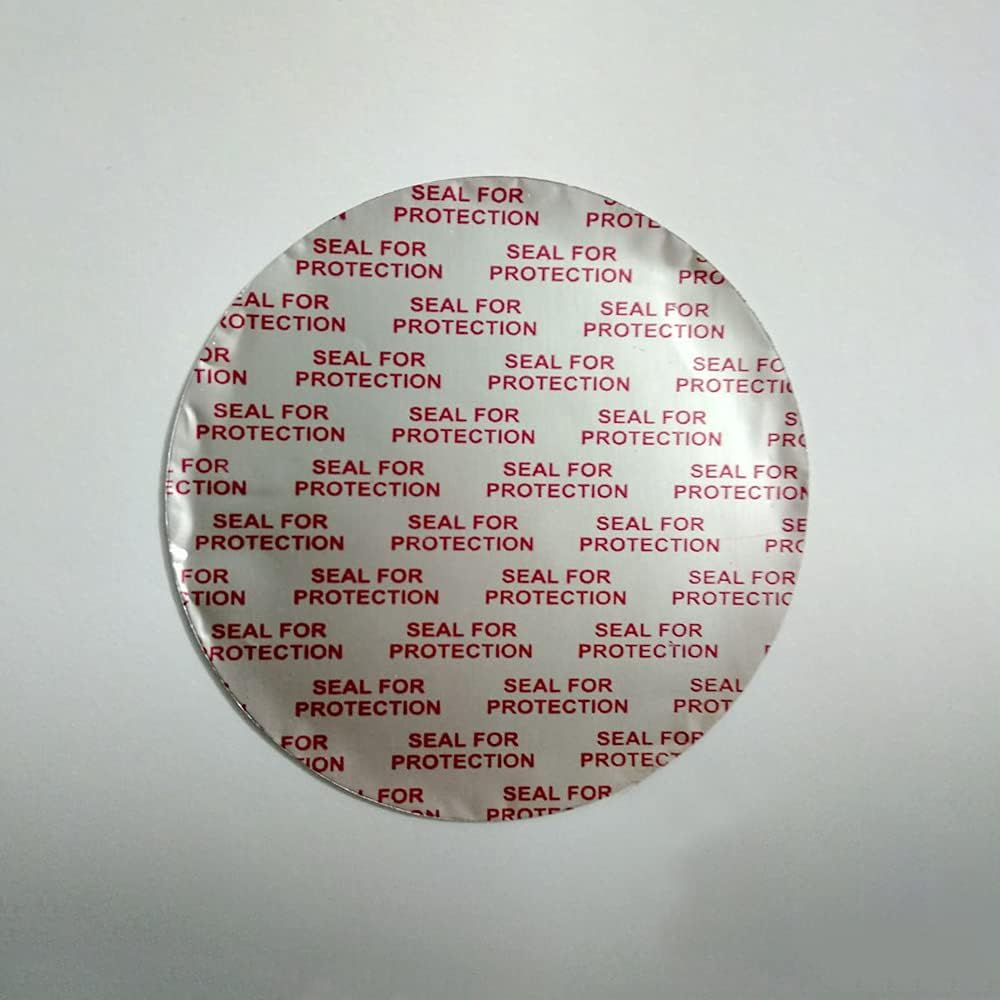 KLIEN- Aluminum Seal (125 MM), Induction Sealing WAD for Packing Container, Plastic Jar Bottle Plastic Glass,1000 Pcs