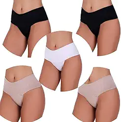 Kit 5 Calcinhas Cintura Alta Compressão Cós Alto Fitness Power Zero Barriga Pala Cós Duplo