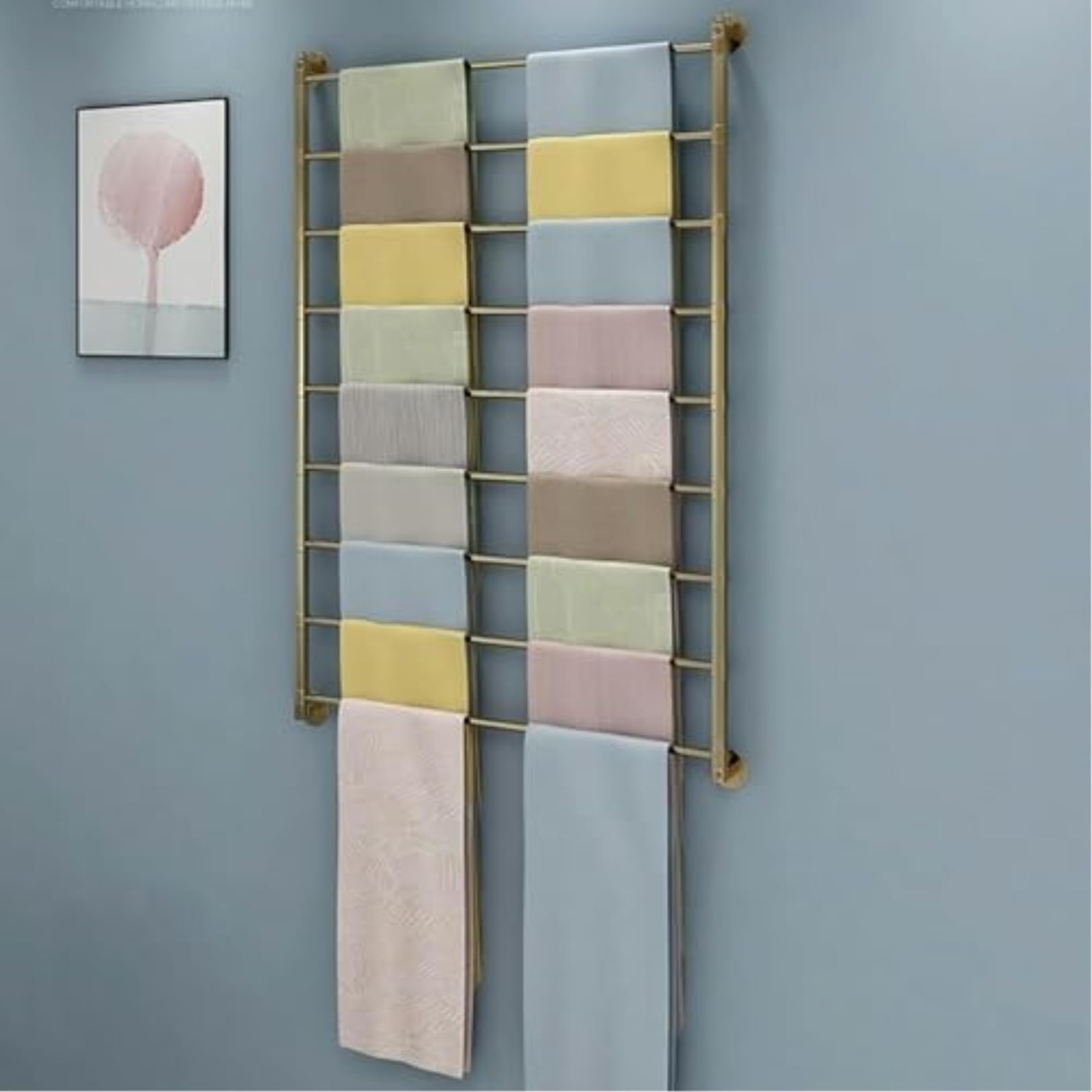 Organizador de bufandas y corbatas, toallero con barra para colgar para armario, soporte para cinturón para dormitorio y pared de tienda