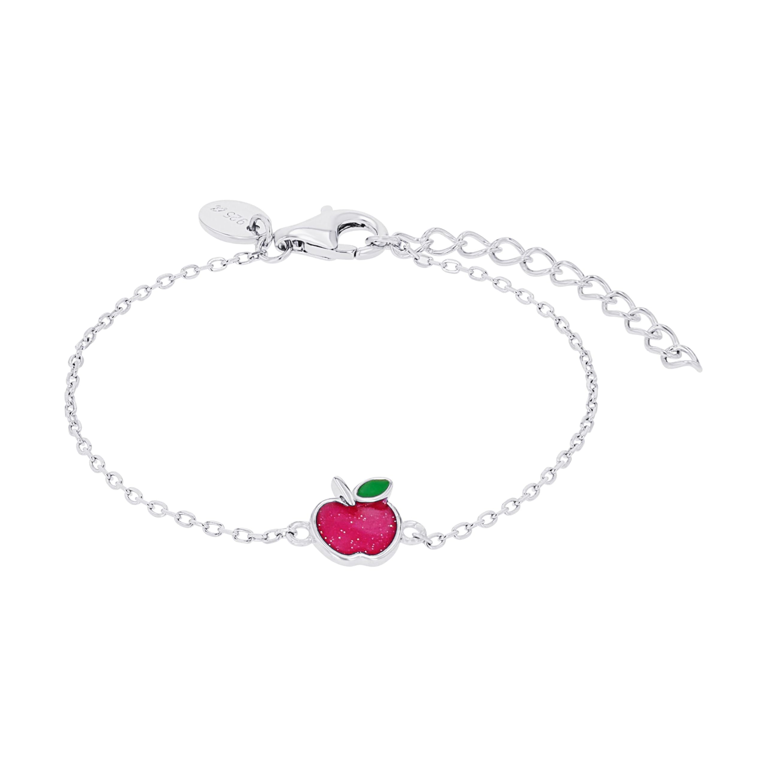 Prinzessin Lillifee Armband aus 925 Sterling Silber für Mädchen, Kinder-Armschmuck, teilw. mit Schmuckstein, Geschenkidee für tochter und Enkelin, Kommt in Schmuckbox
