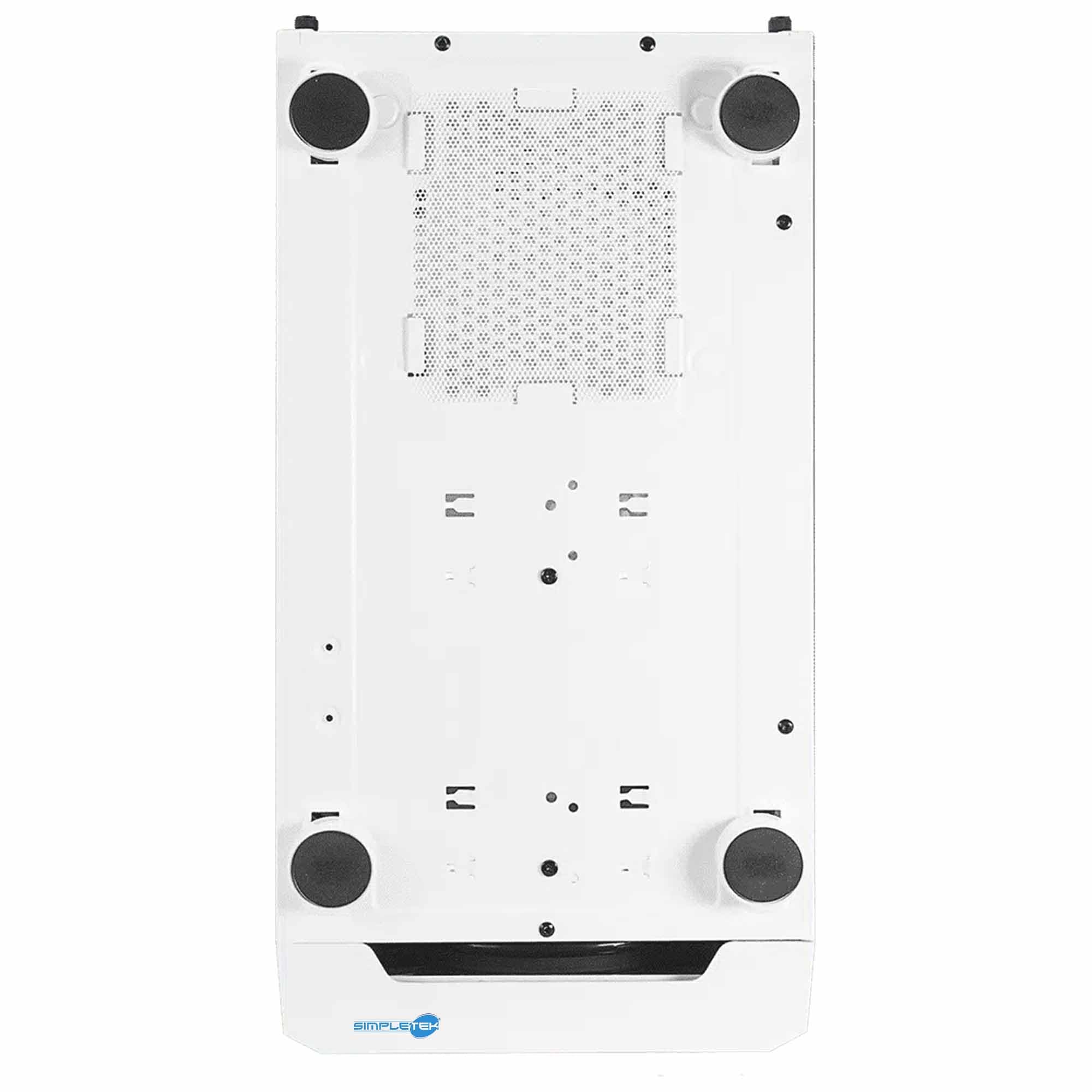 SIMPLETEK - Case Telaio RGB Bianco - Compatibile con Noua Orizon M111 | E-ATX m-ATX mini-ITX ATX - 2x 3.5" - 1x 2.5" | Senza alimentatore