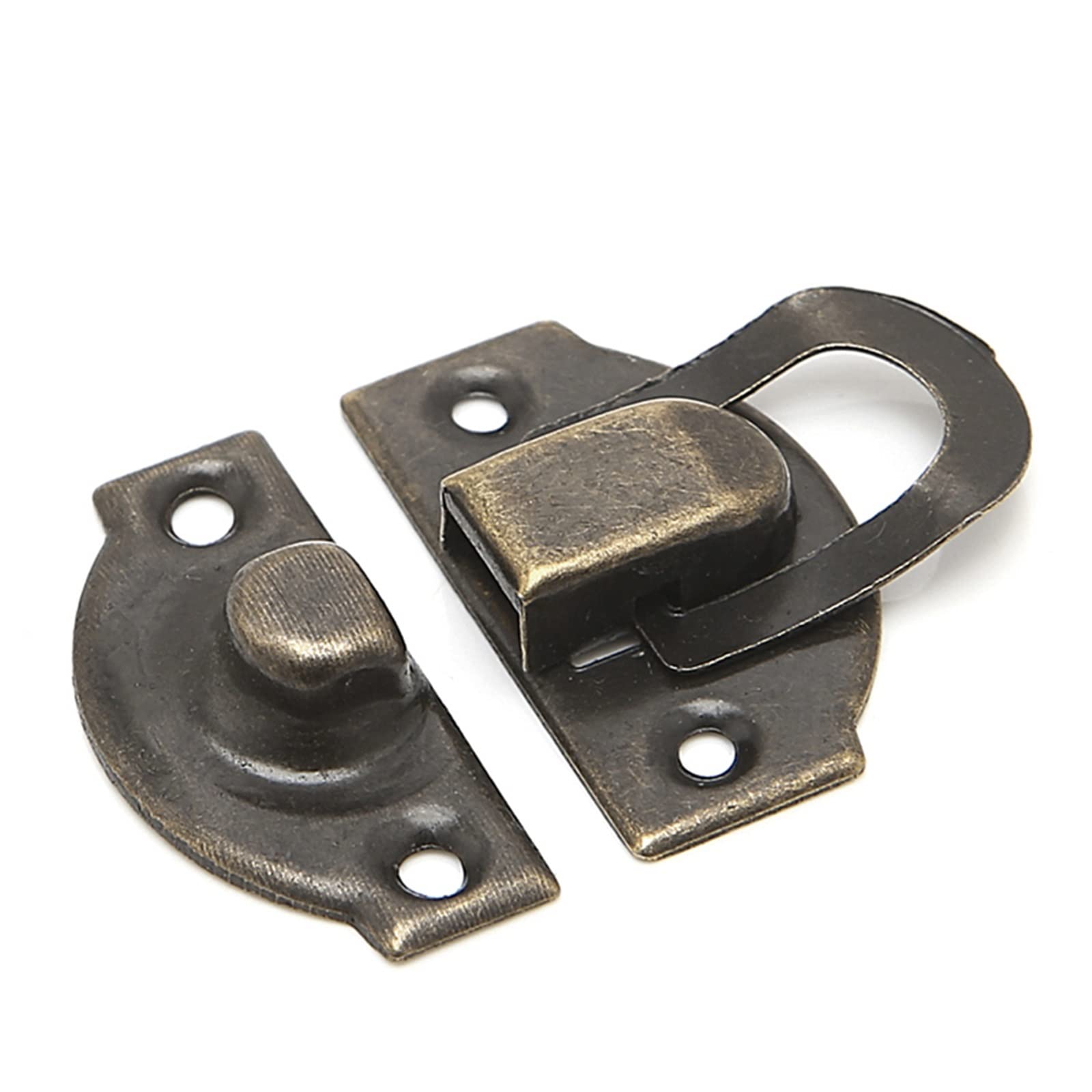 NVSFZGIYG Latch Lock Box Clasps Antique Iron Jewelry Padlock Hasp Locked Wooden Wine Gift Handbag Buckle Hardware Accessories