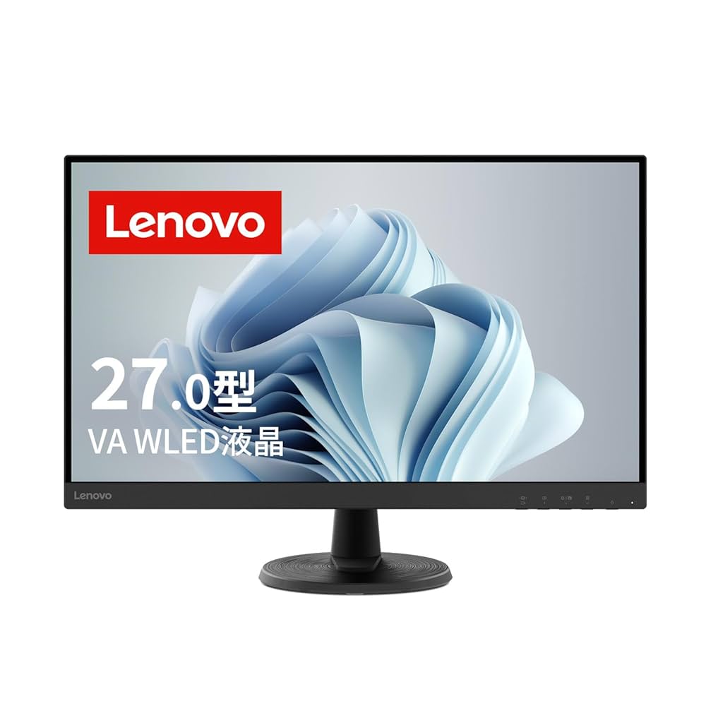 Lenovo 27インチ IPSLCD FreeSync応答速度4ms モニター Lenovo 27