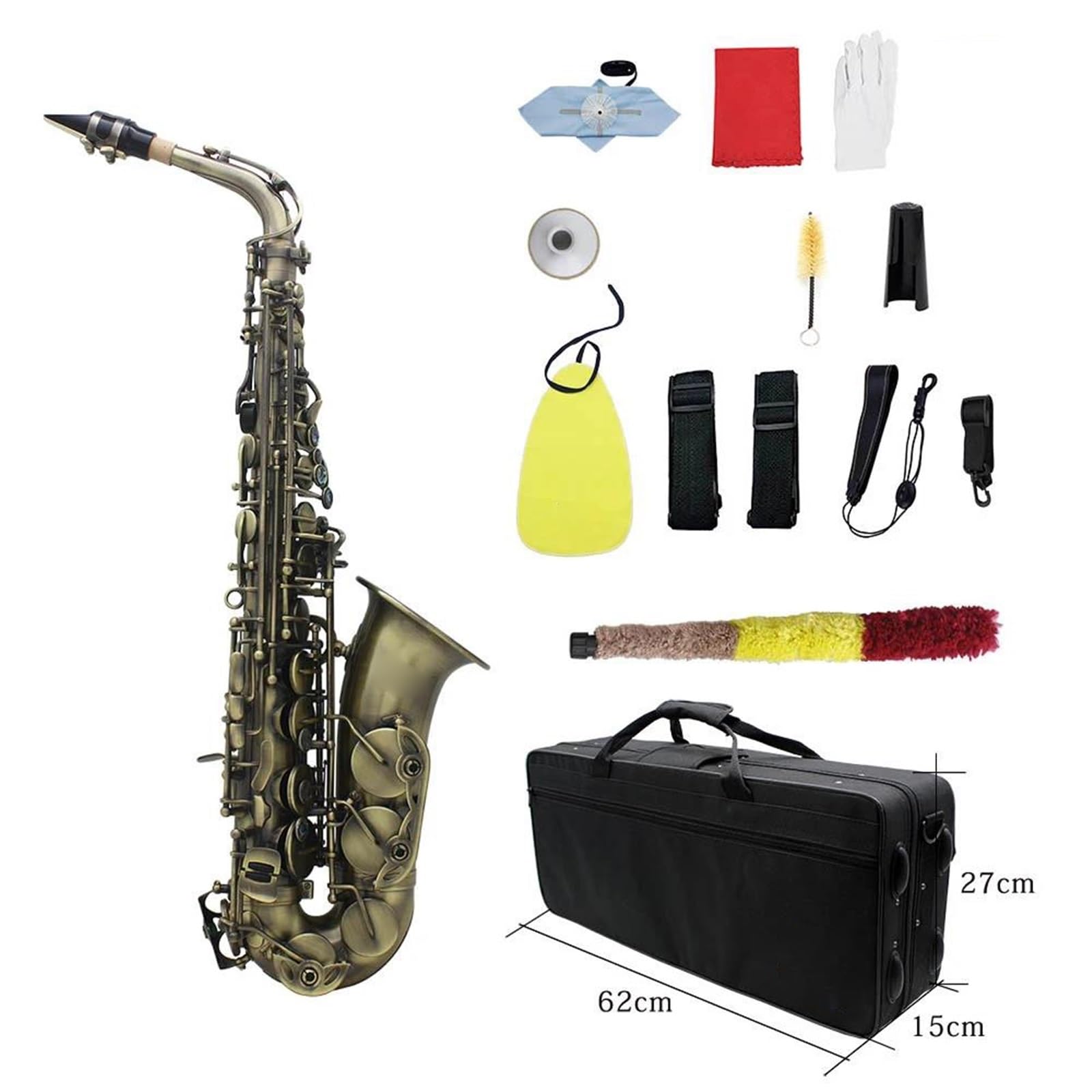 Saksofon Antyczne Wykończenie Bend Eb E-płaski Saksofon Altowy Sax Carve Pattern Saksofon Eb Saksofon Altowy