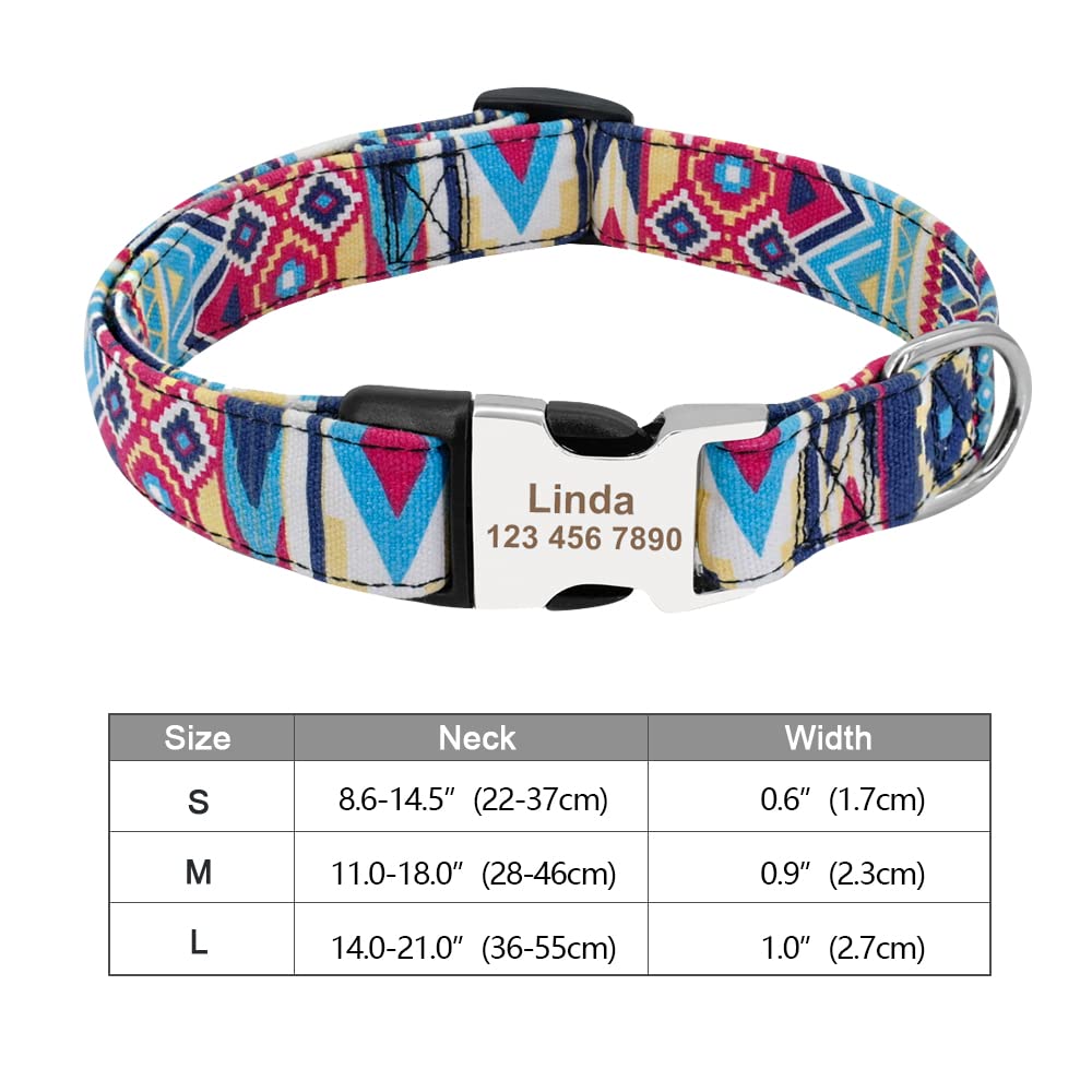 Reflektierendes Hundehalsband – Personalisierbar Mit Namensschild – Verstellbar Für XS Bis XL