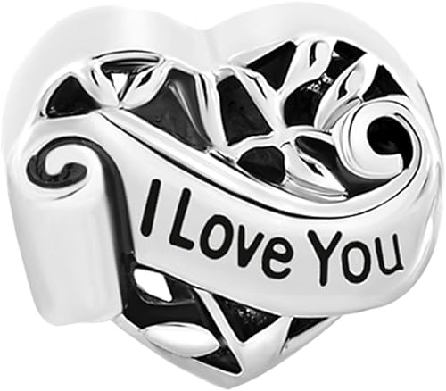 Miniatura 2 de QLocket - Abalorio para pulsera con diseño de corazón de filigrana diseño de árbol de la vida