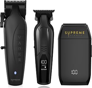 Supreme Trimmer Vader Clipper, Vader Trimmer & Crunch Foil Shaver | Professional Beard T…
