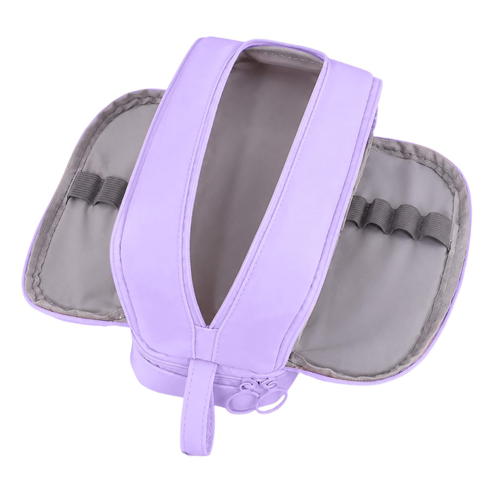 Purple Pencil Case, Large Capacity Pencil Case with Zipper - Aesthetic Pen Pouch for Office School Stationery Organization, Graduation Gift