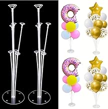 KIT 2 Suportes 7 Hastes De Balão Base Para Bolas Com Varetas - Suporte Bexiga Hastes 70cm - Decoração Festa