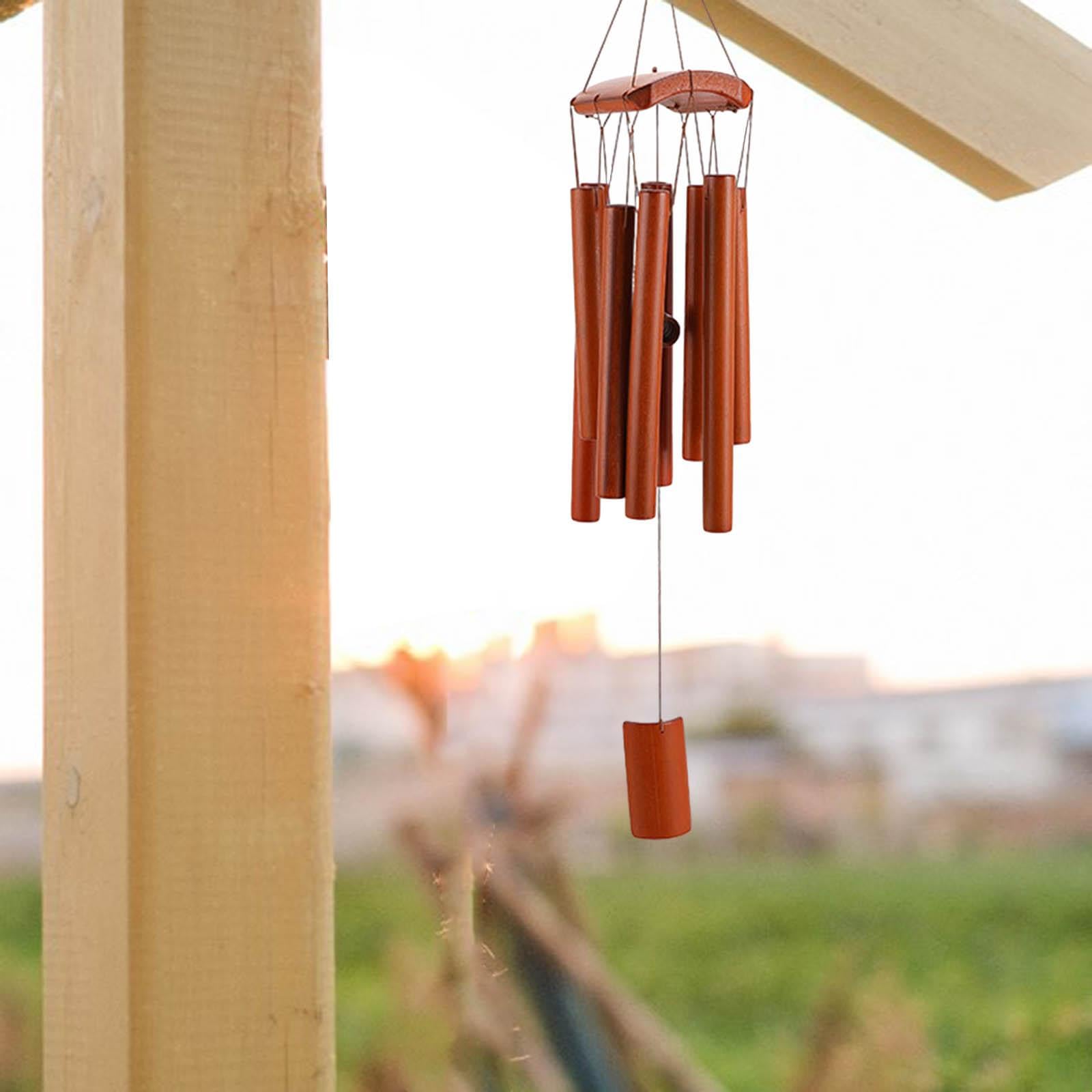 predolo Bambus Glockenspiel, Musik Geschenk, Modernes Bless Windspiel Aus  Holz fr Zimmer, Hof, Auenbereich : Amazon.de: Garten