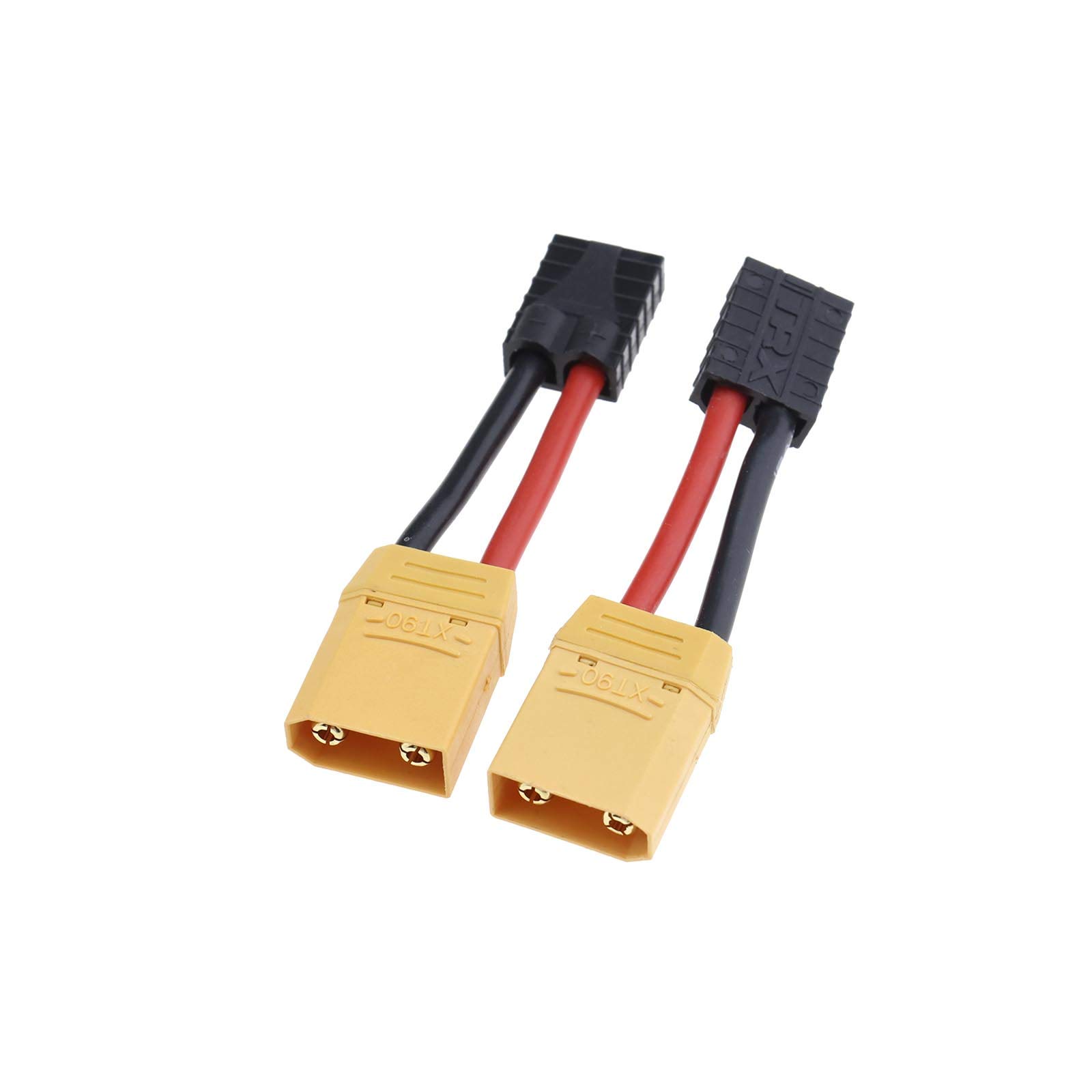 Create Idea – Câble Parallèle XT90 1 Femelle Vers 2 Mâles – 12AWG – Pour Batteries LiPo RC – Lot De 2