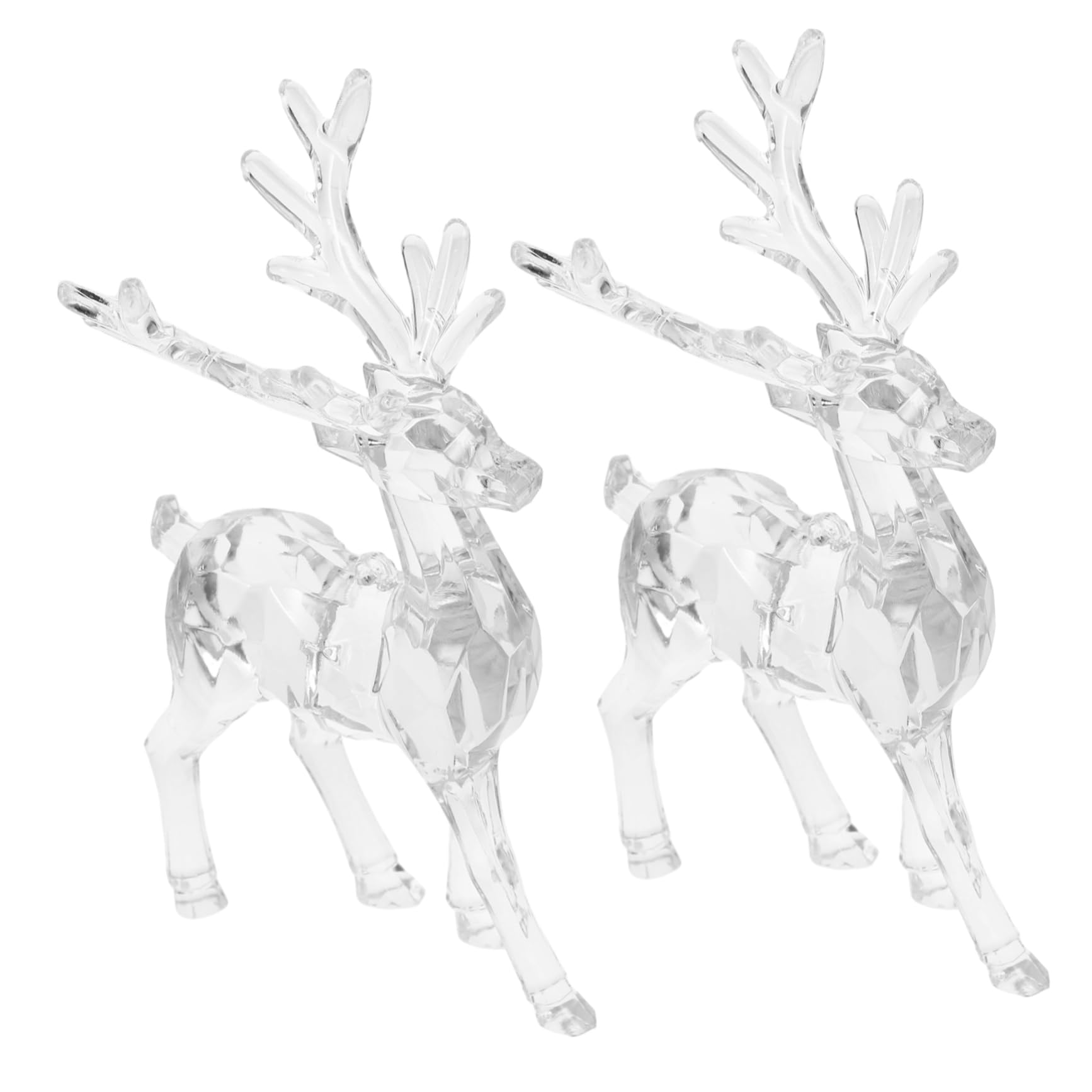 Zerodeko 4 Juegos Christmas Tree Xmas Tree Decoração Navidad Pegatinas Colgante Colgante De Navidad De Navidad Adornos para Arboles De Navidad Acrílico Transparent 2 Piezas * 4