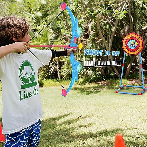 Polkoliye NO. 8010 2 Pack Of Kids Bow And Arrow Set, Light Up Archery Toy Set thumb #3