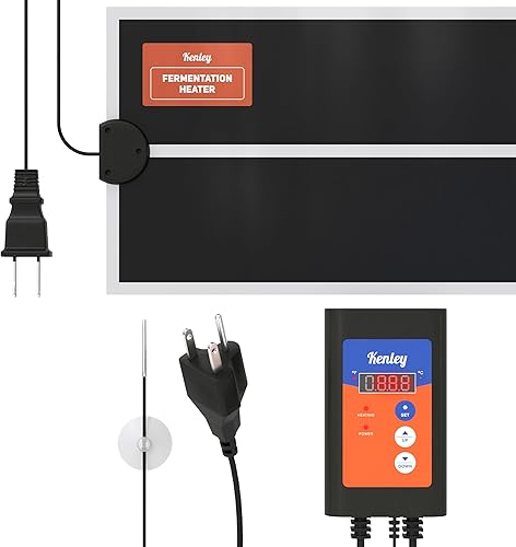 Miniatura 7 de Calentador de fermentación Carboy, envoltura de calefacción Kombucha con termostato para control de temperatura, cinturón eléctrico de almohadilla