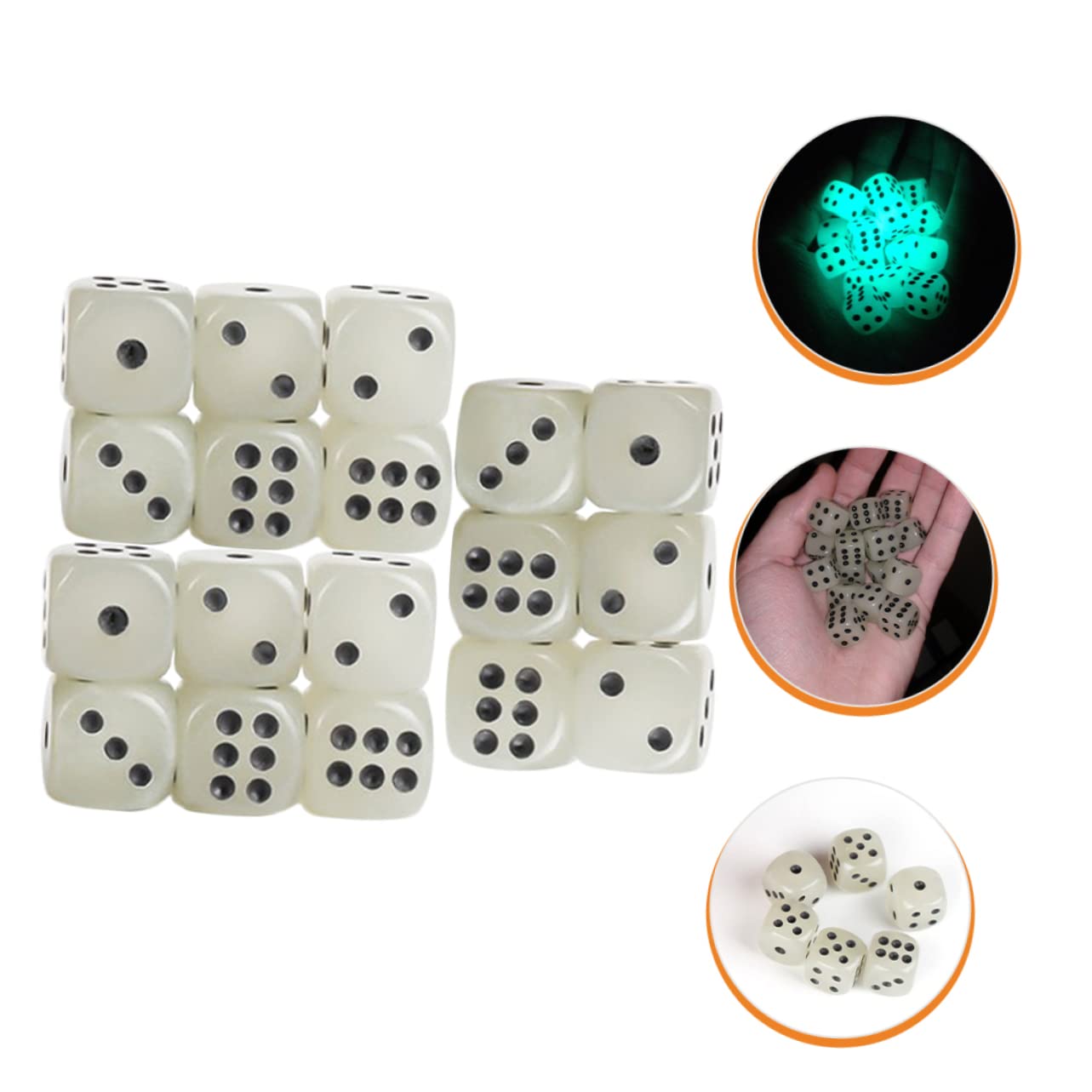 Abaodam 90 Stück Würfel Gaming Zubehör Partygeschenke Aus Acryl
