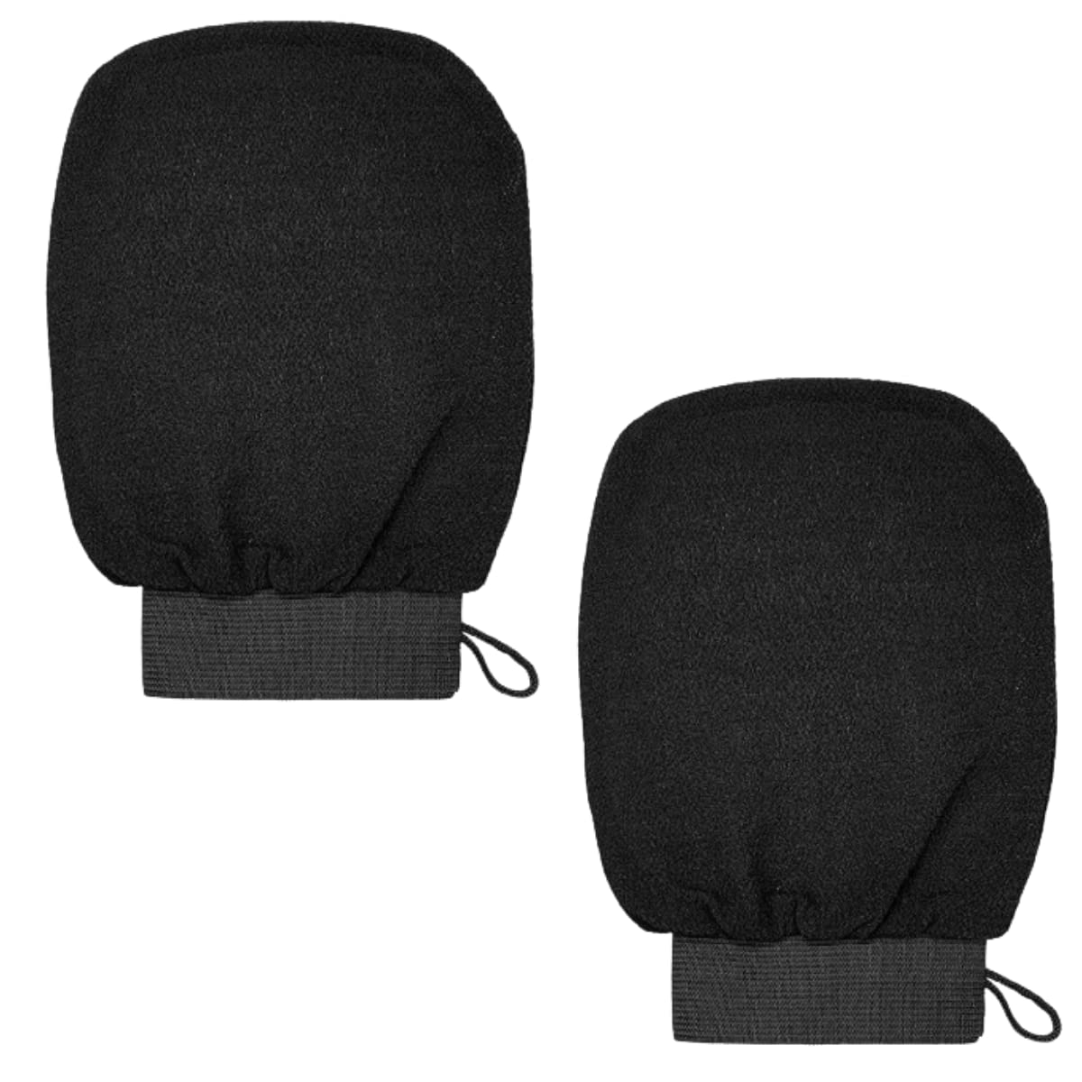PULSBERY Exfoliating Glove/Bath Glove/Bath Scrub Body Scrubber Exfoliator for Use at Shower&Bath-Exfoliating Body & Face Dead Skin Remover-Exfoliating Glove(Black) (PACK OF 2)-image-36