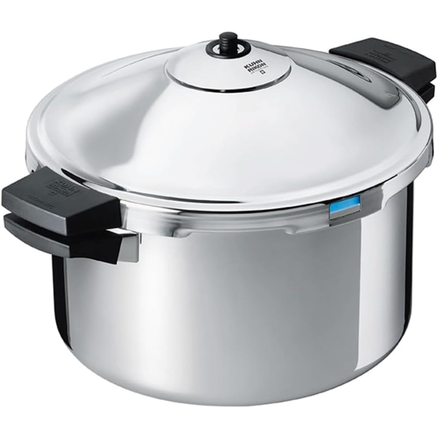 Pressure Cooker Duromatic Hotel 8L/28cm Food Steamer with Side Grips. Multi Cooker Hotpot, Auto Lock Lid. Stainless Steel Pot. Instant Cook Pot – 10 Year Kuhn Rikon Cookware Guarantee