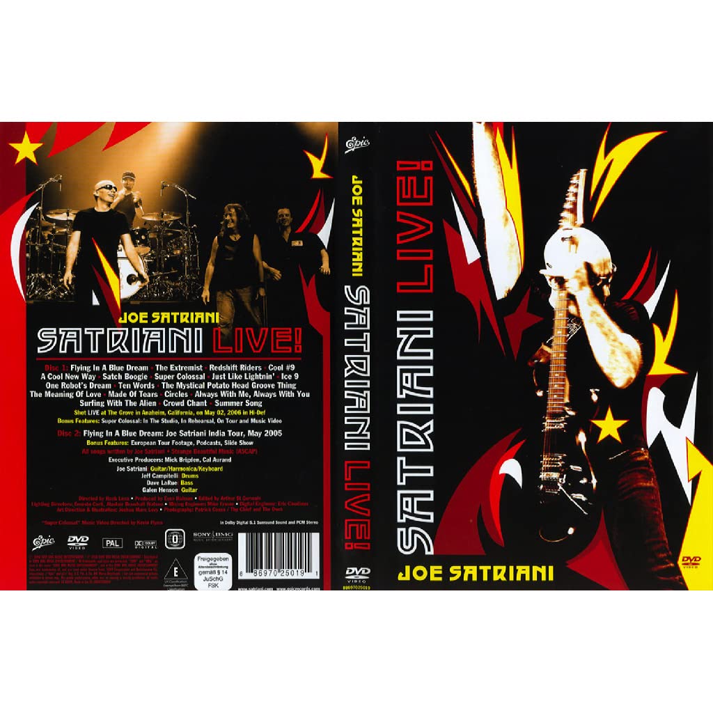 joe satriani satriani live dvd | Amazon.com.br
