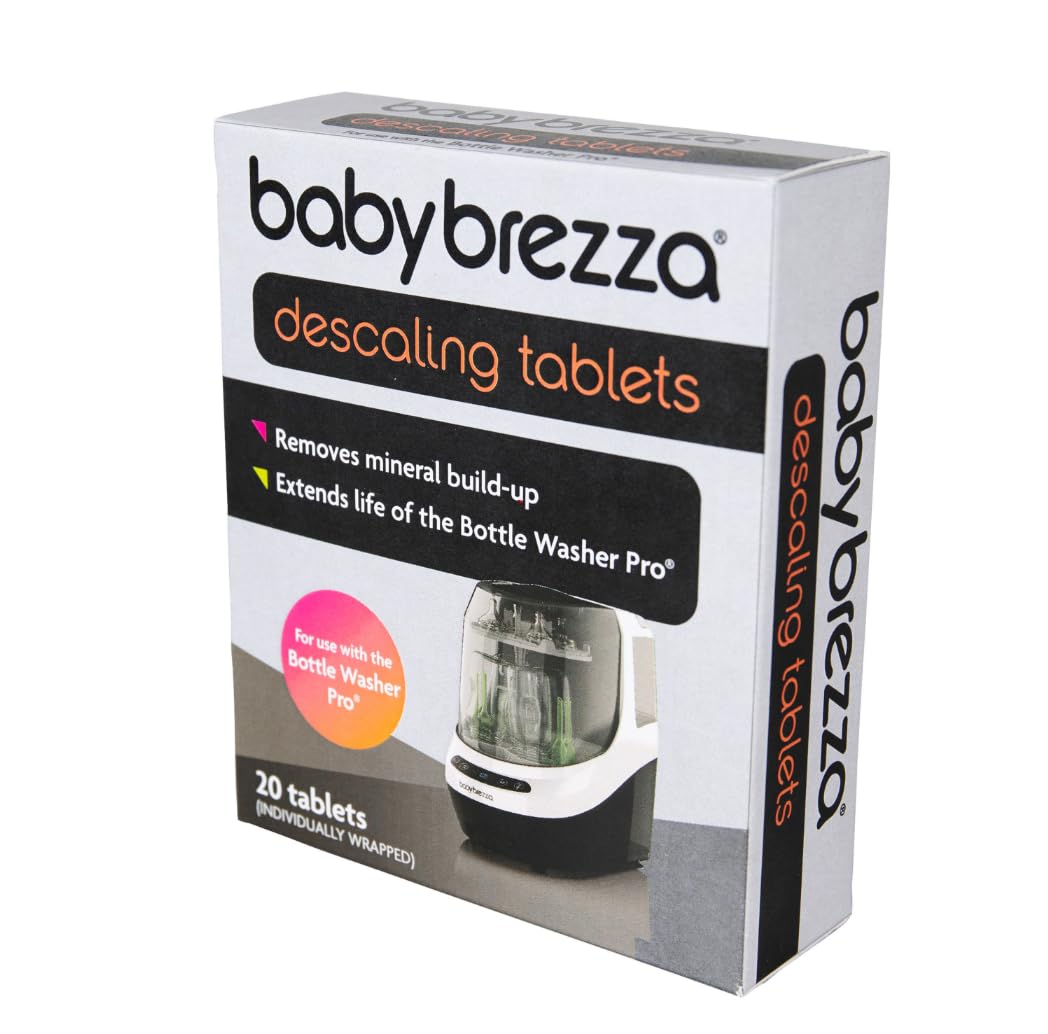 Baby Brezza Descaling Tablets for Baby Brezza Bottle Washer Pro Only | Feeding Bottles - Pack of 20 Tablets