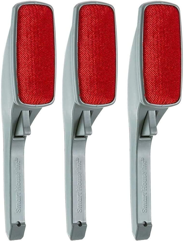 Pet Hair Remover - Reusable Lint Brush Dog or Cat Fur & Lint Remover with Swivel Head Perfect for Furniture, Couch, Carpet. 3-Pack