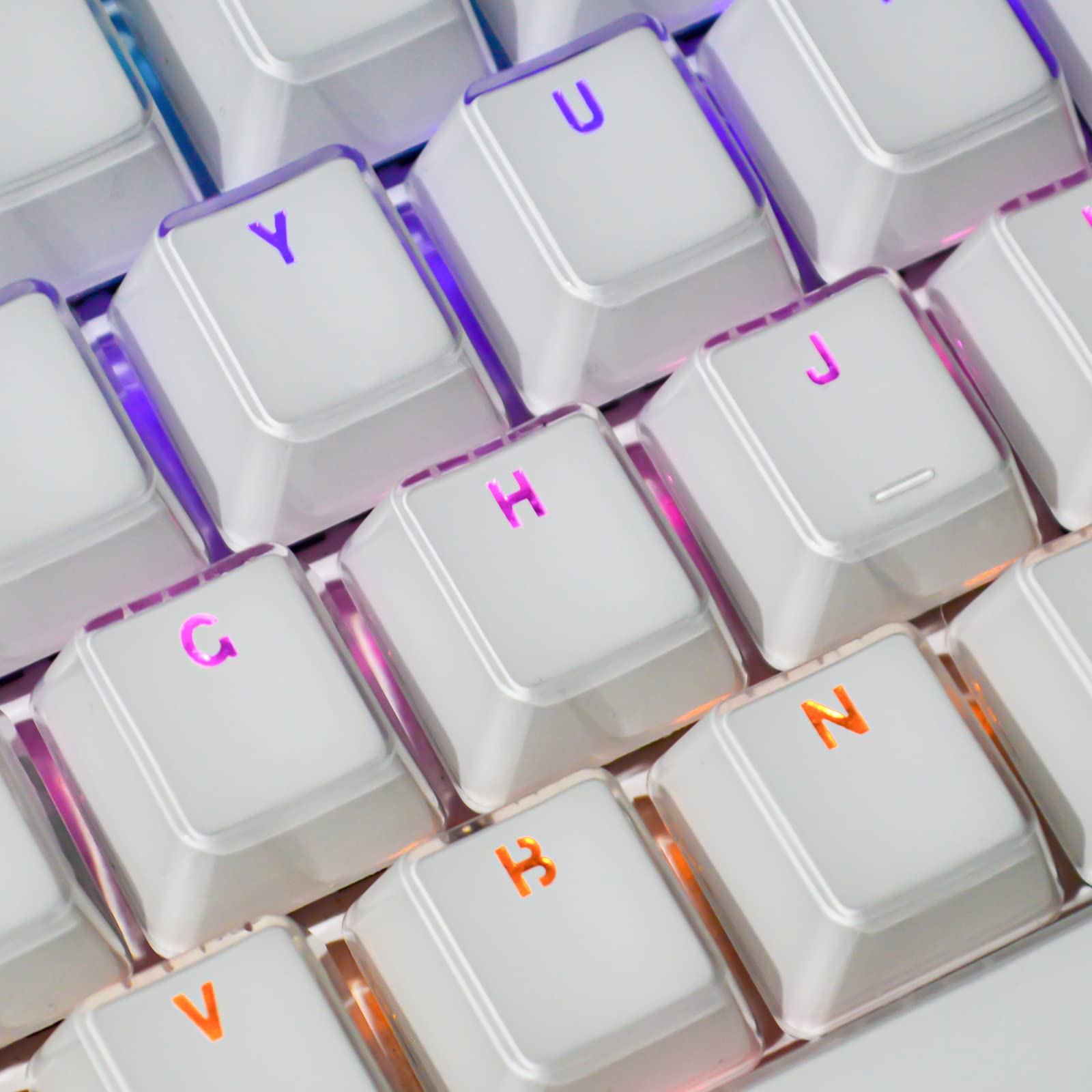 Fully Transparent Keycaps Set, Artisan Keycaps Set, Crystal
