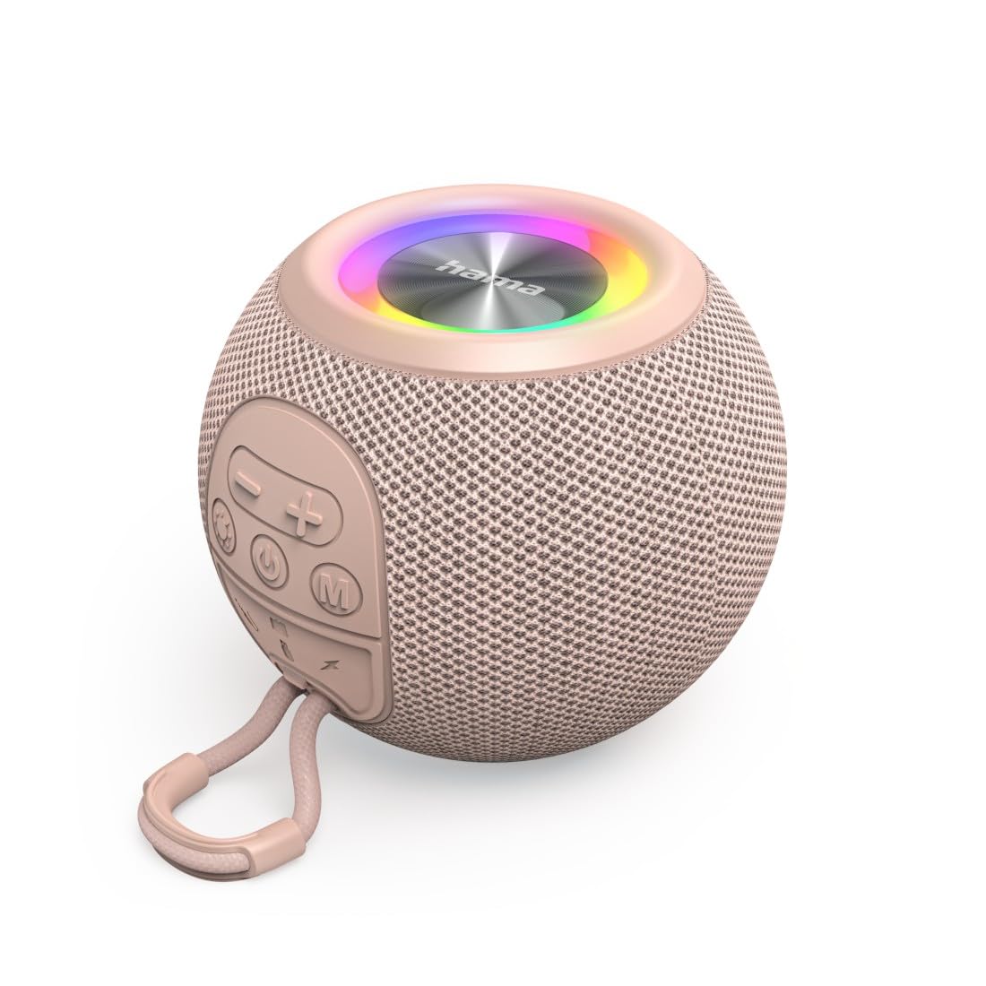 Hama Buddy 3.0 Inch Portable Bluetooth Speaker 5.3 Inch Wireless Speaker IPX7 Waterproof Speaker Rechargeable Battery Life 12 Hours Dust and Shock Resistant 6 W Power USB-C Charging Cable Included