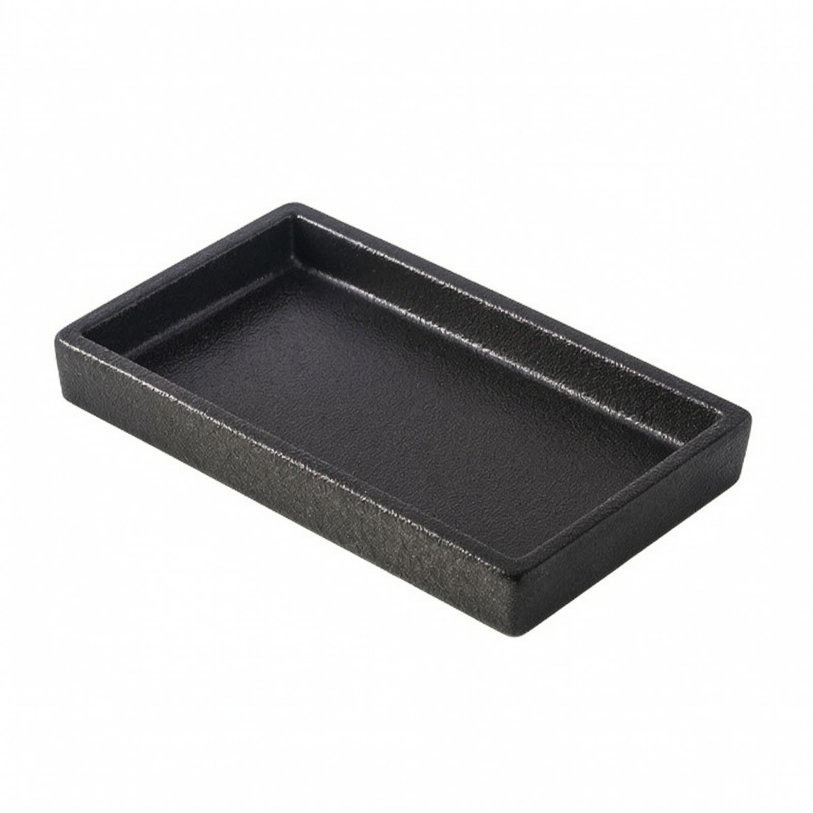 Svuotatasche Rettangolare Smaltato, Nero, S