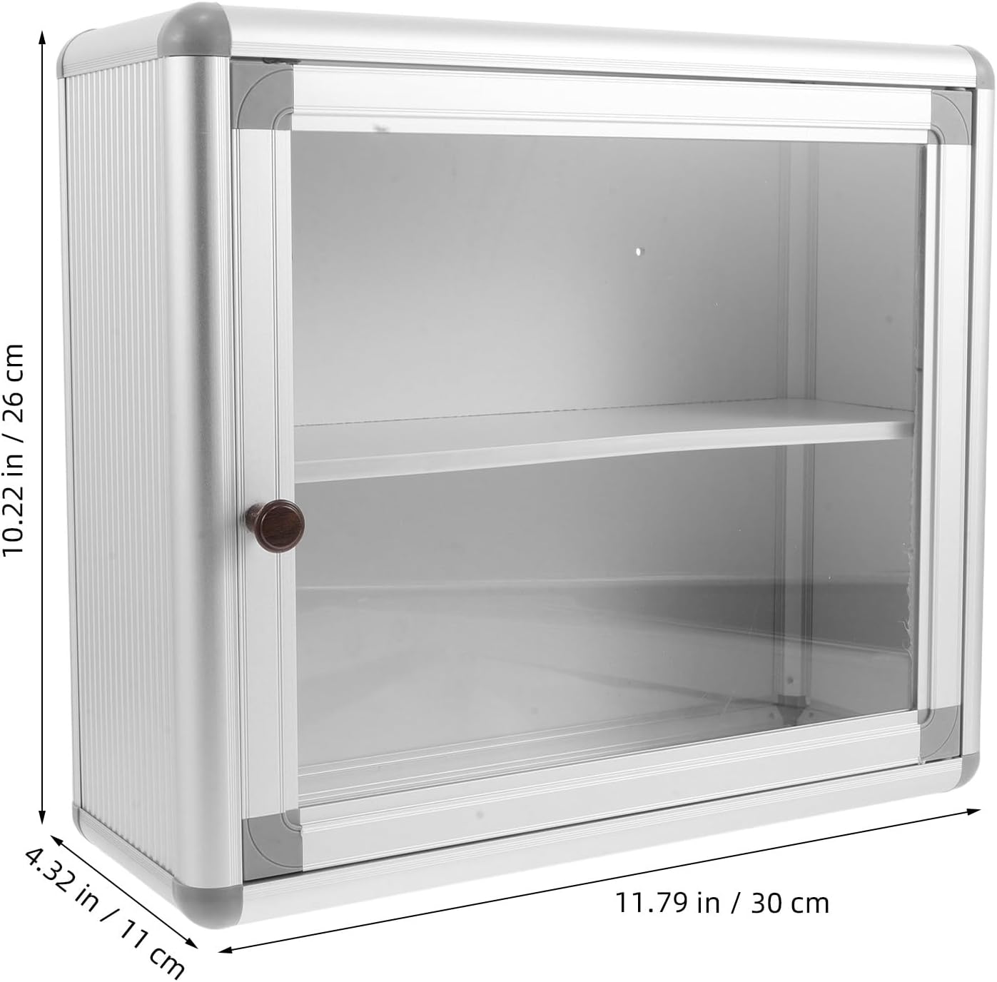 Wall Mount Medicine Cabinet Rectangular Hanging Storage Box Emergency Medication Organizer for Home and Public Use Small Size