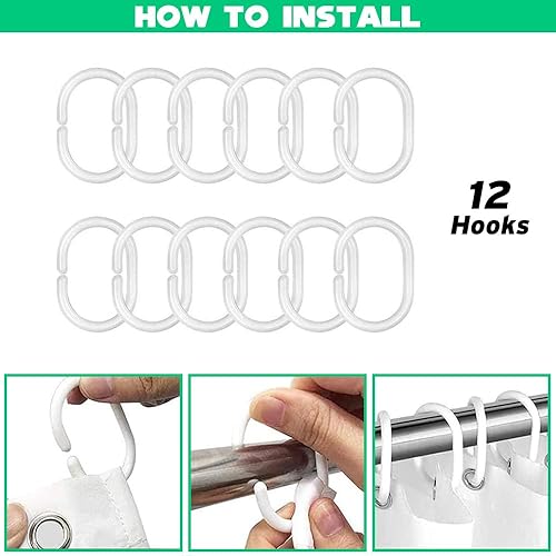 Miniatura 7 de Cortina de ducha de Halloween, sombrero de bruja de calabaza, tema de escoba, tela de arte creativo, suministros decorativos, tinas impermeables con