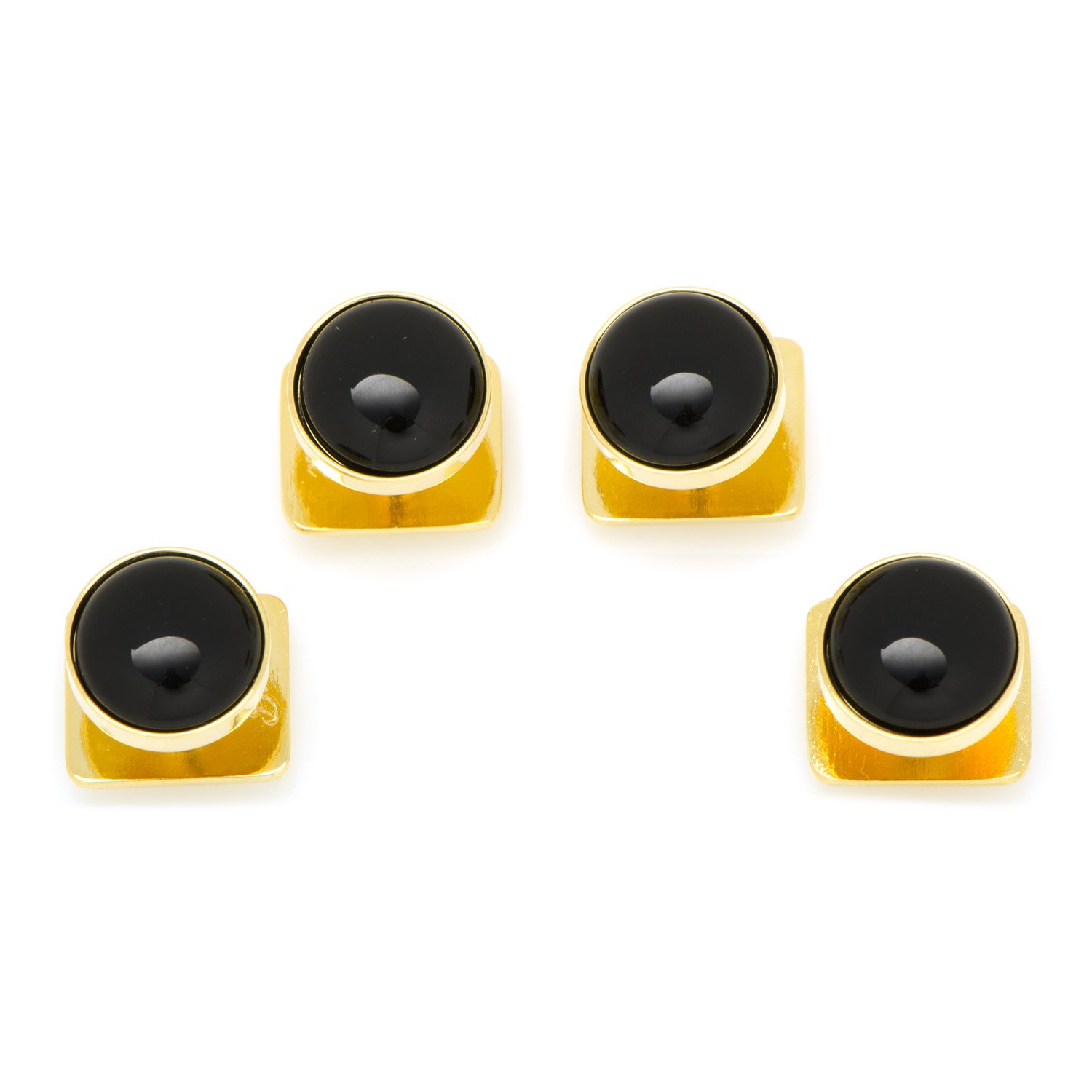 Ox and Bull Trading Co. Gold and Onyx Studs