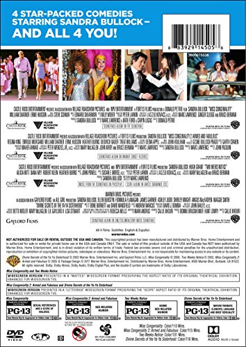 DVD Sandra Bullock 4 Film Favorites colección de cine importado con dos discos 3