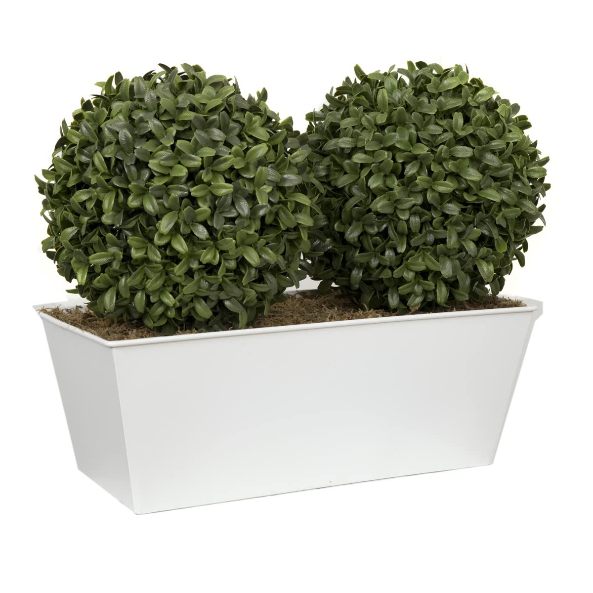 GreenBrokersDouble Balls Window Box, White