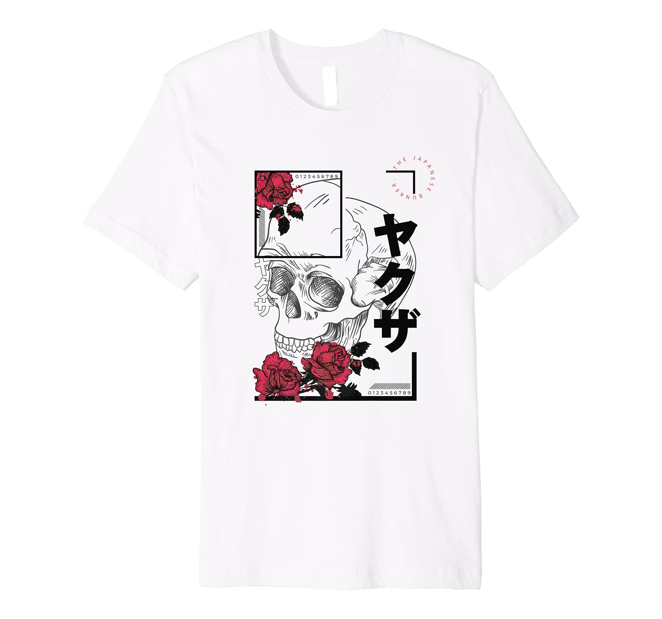 Japanese Aesthetic Vaporwave Sad Eboy Modern Urban Skull Premium T-Shirt