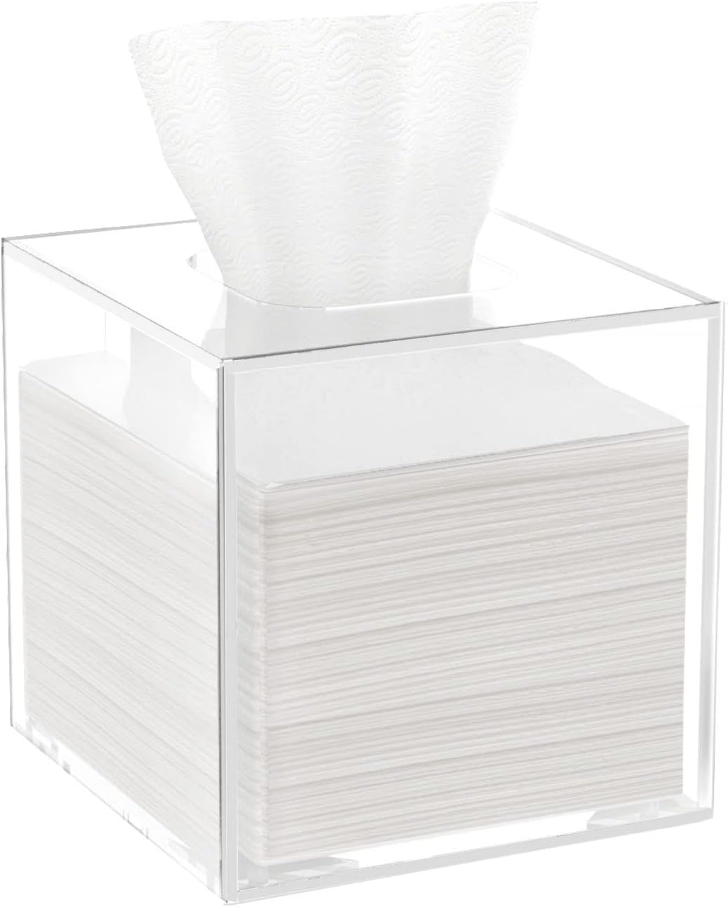 Square tissue holder