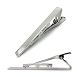 Elegant Tie Clips for Men – Classic Tie Bar Clip Set for Regular & Skinny Neckties – Secure Hold for Business, Weddings & Special Occasions – Stylish Gift for Him (2.28" x 0.24")