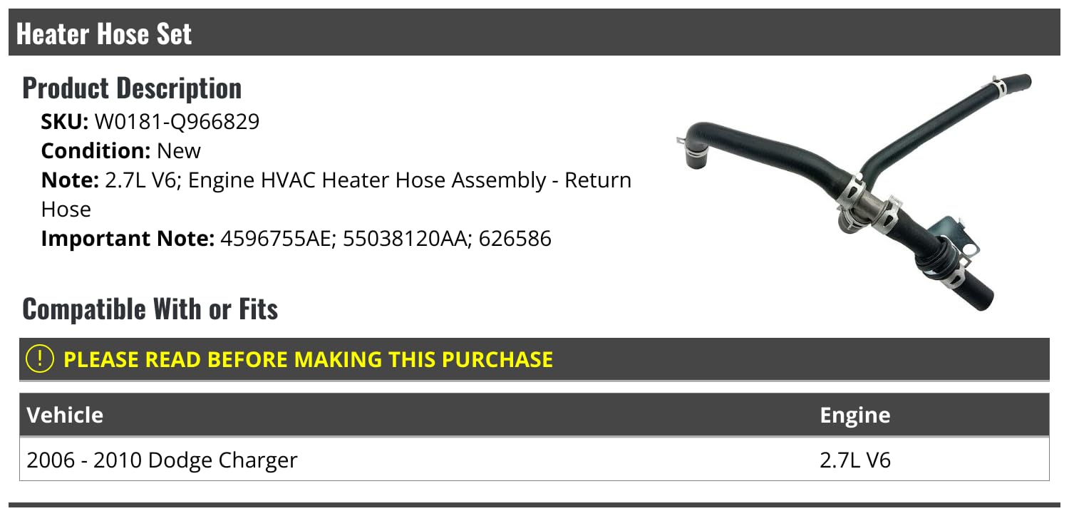 Amazon.com: Marketplace Auto Parts HVAC Heater Hose Assembly Amazon.com: Marketplace Auto Parts HVAC Heater Hose Assembly