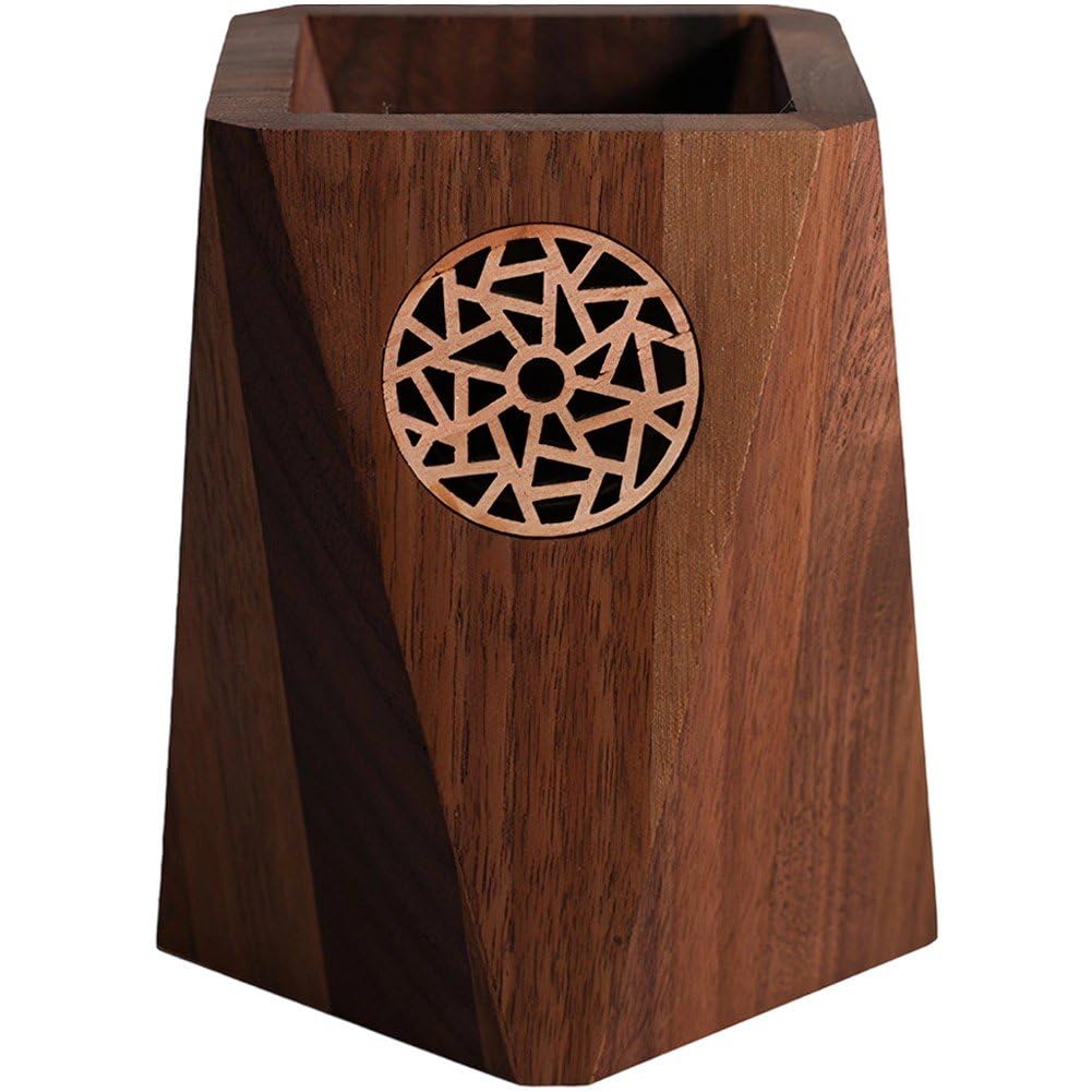Pot à crayons en bois pour ranger les fournitures de bureau