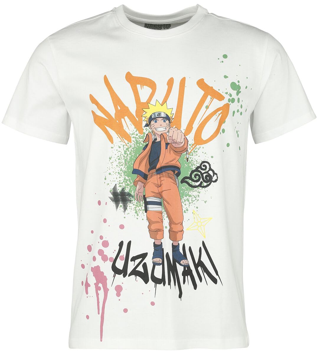 T-Shirt NAME IT Naruto Per Bambini/Ragazzi - Cotone, Collo A U, Stampa Gomma Morbida - Foto 8