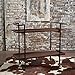 Christopher Knight Home Gerard Industrial Wooden Bar Cart, Dark Walnut Finish / Black
