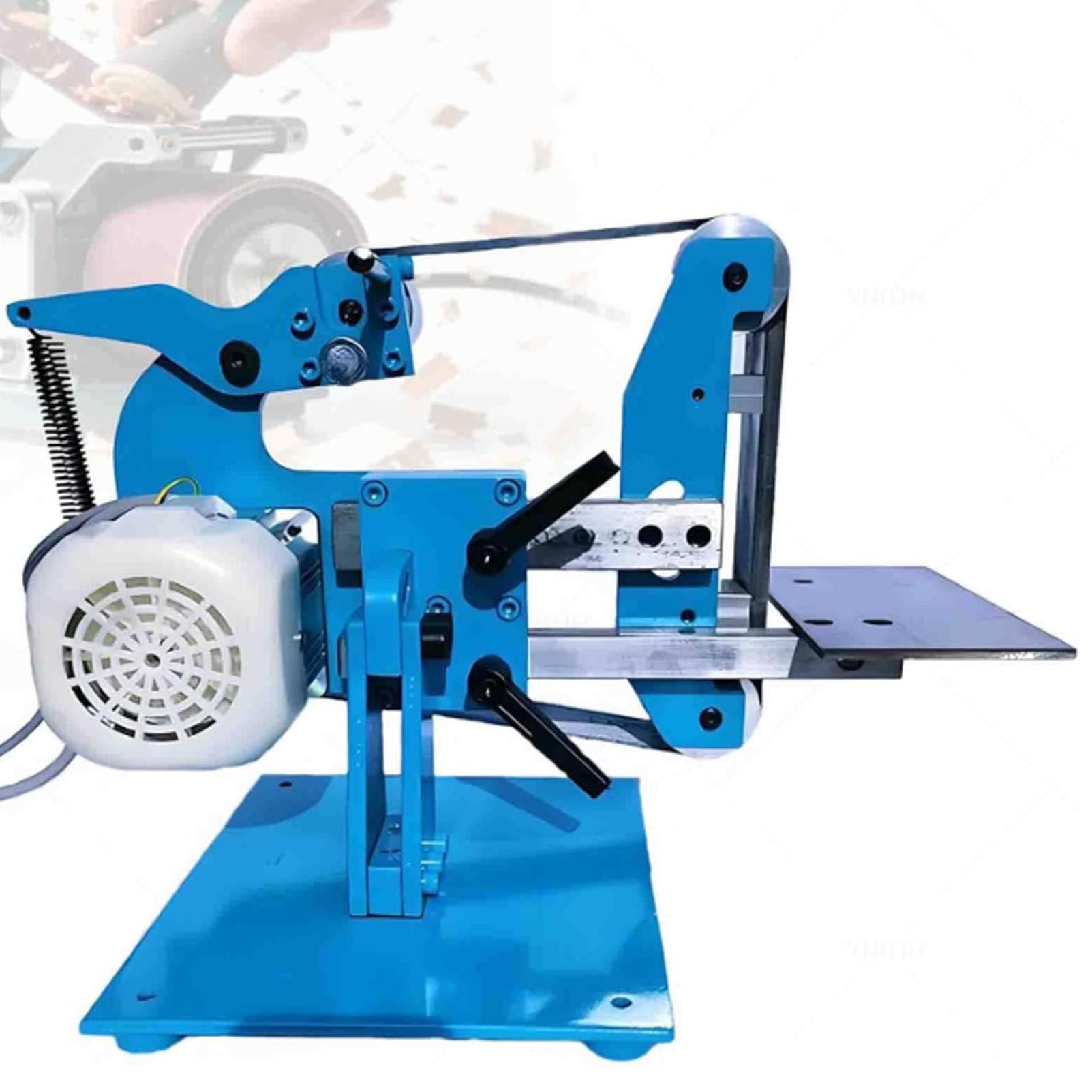 Hydravex Grinder Grinding Knife Sharpener Polisher Belt Sander, 750w/1100W Electric Belt Sander, 915x50mm Belt Polishing Grinder, Vertical and Horizontal, All-Steel Body 1100W