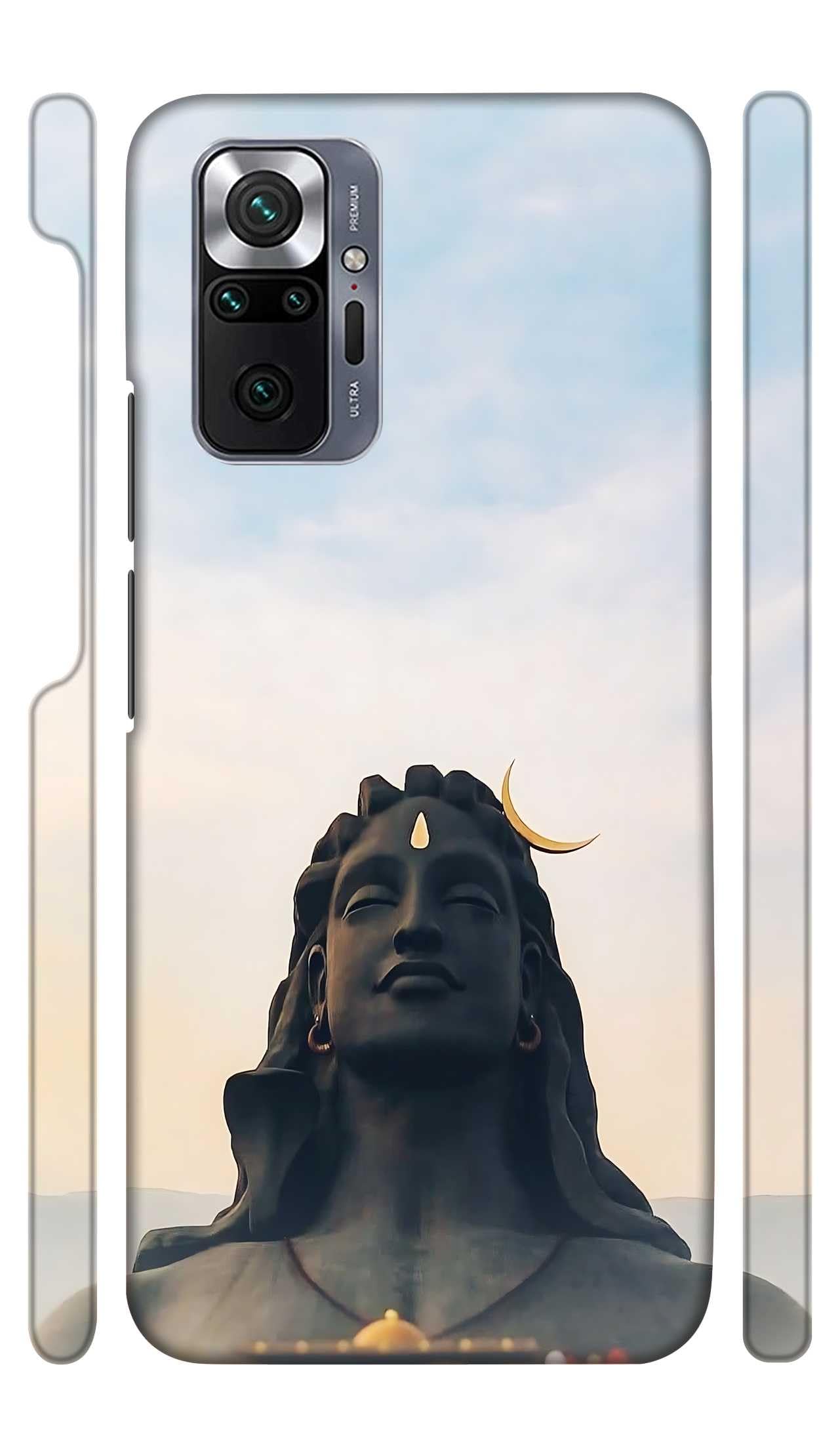 YAPZONE Shivji Adiyogi Designer Printed Hard Back Cover for Xiaomi Redmi Note 10 Pro Attractive and Uniquely Crafted Smartphone Case