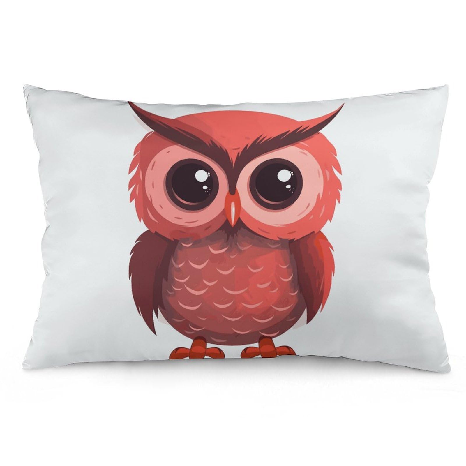 NTVOWPZO 2 Pack Decoration Throw Pillow Covers 16 "x24 Pillowcases Covers Cute Red Owl Pillowcases Modern Farmhouse Home Decor Sofa Cushions Covers for Couch Bed Living Room