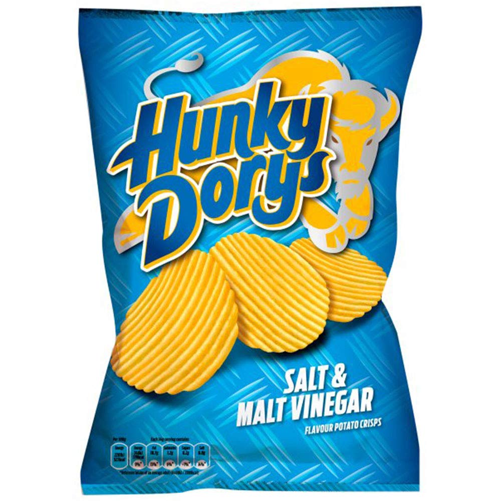 Hunky Dorys Salt & Vinegar Large Bag 12 x 135grm